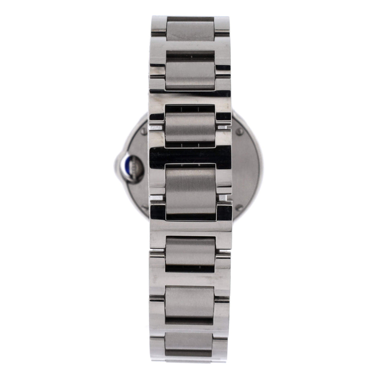 Ballon Bleu de Cartier Quartz Watch Stainless Steel with Diamond Bezel 28
