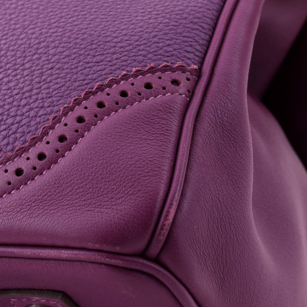 Birkin Ghillies Bag Anemone Togo and Swift with Palladium Hardware 35