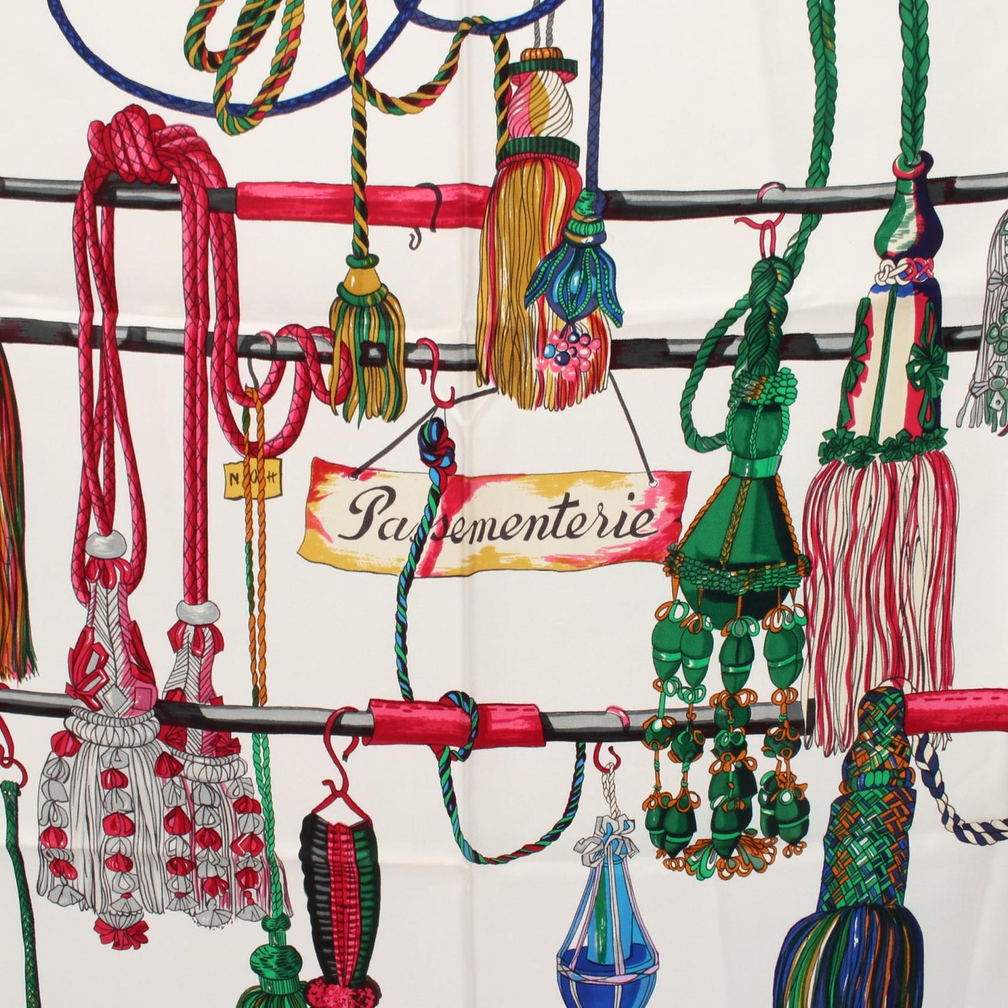 Hermes Carre90 Pasementerie Silk Scarf