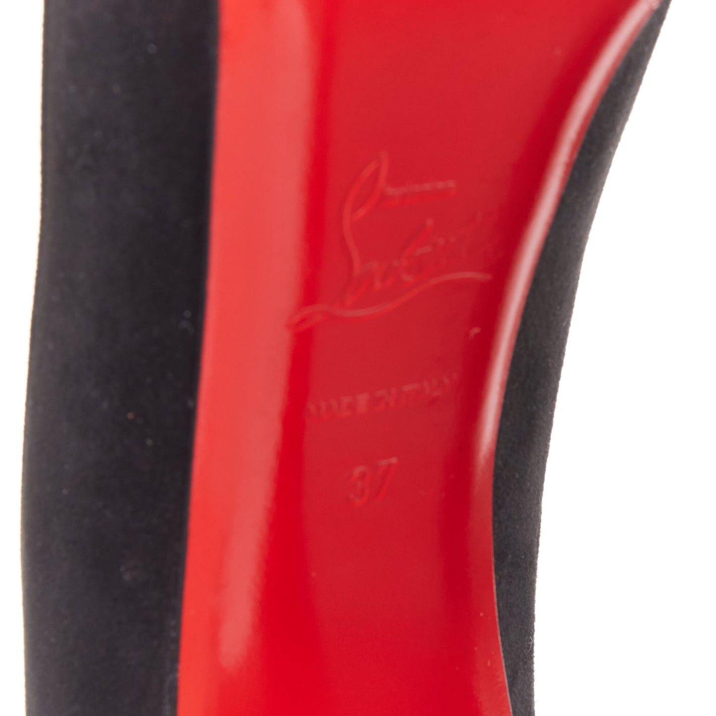 Women's Christian Louboutin Suede Platform Pumps