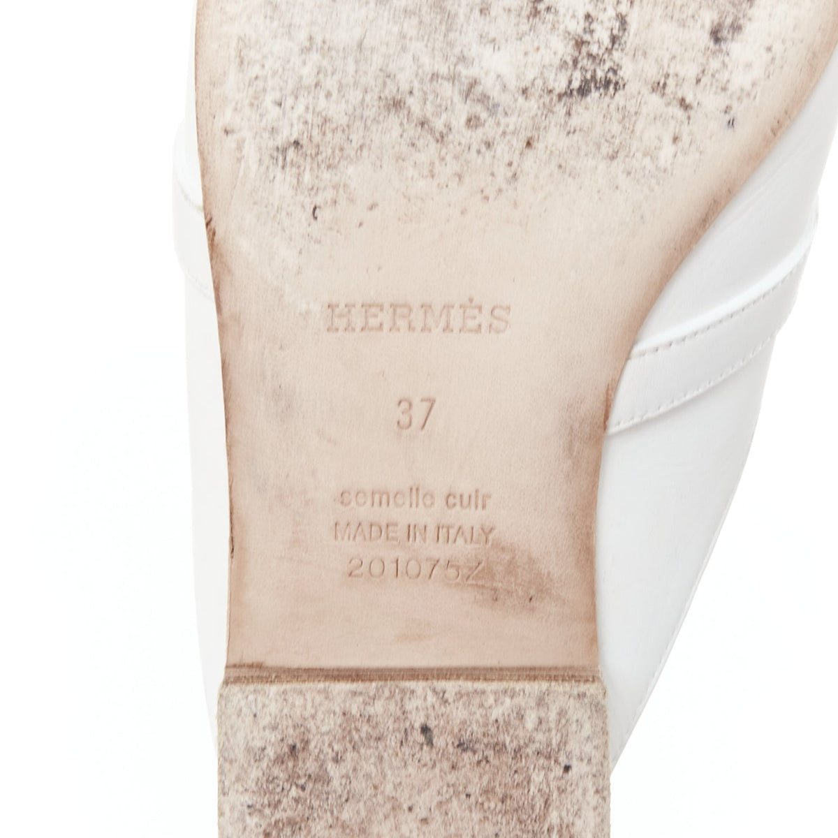 Women's Hermes Leather Kelly Turnlock Mules