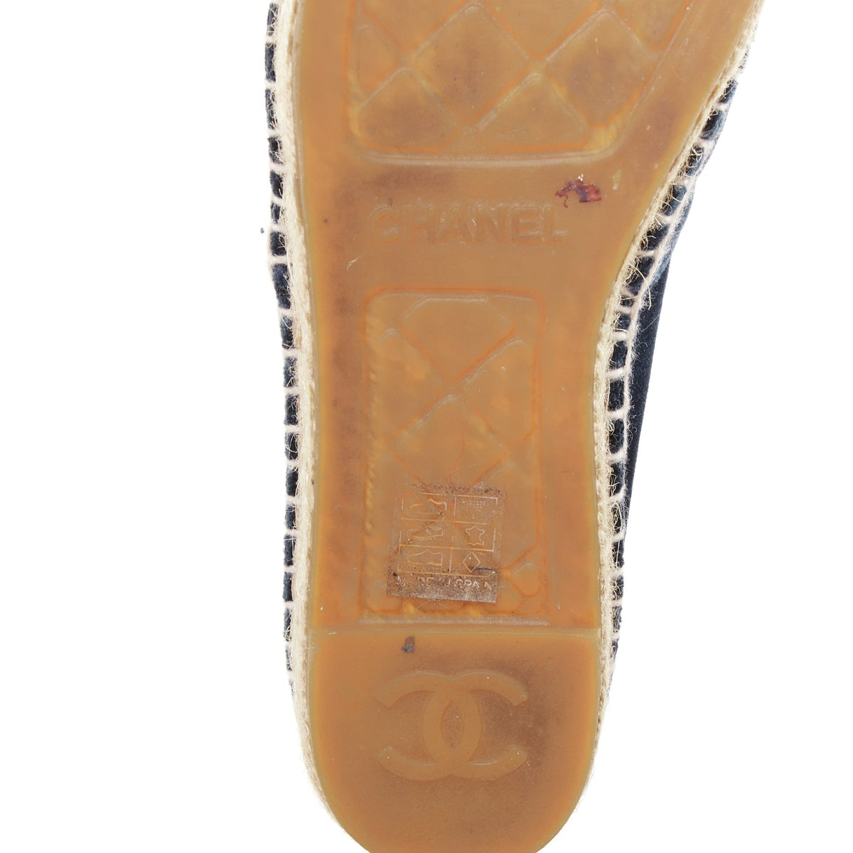 Women's Chanel Velvet Espadrille Shoes
