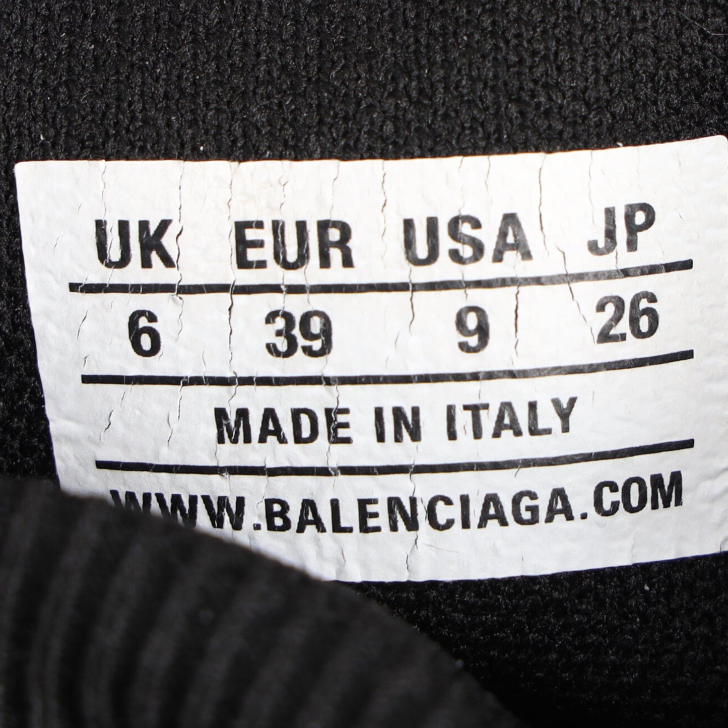 Women's Balenciaga Speed Trainer Shoes in Black Polyester