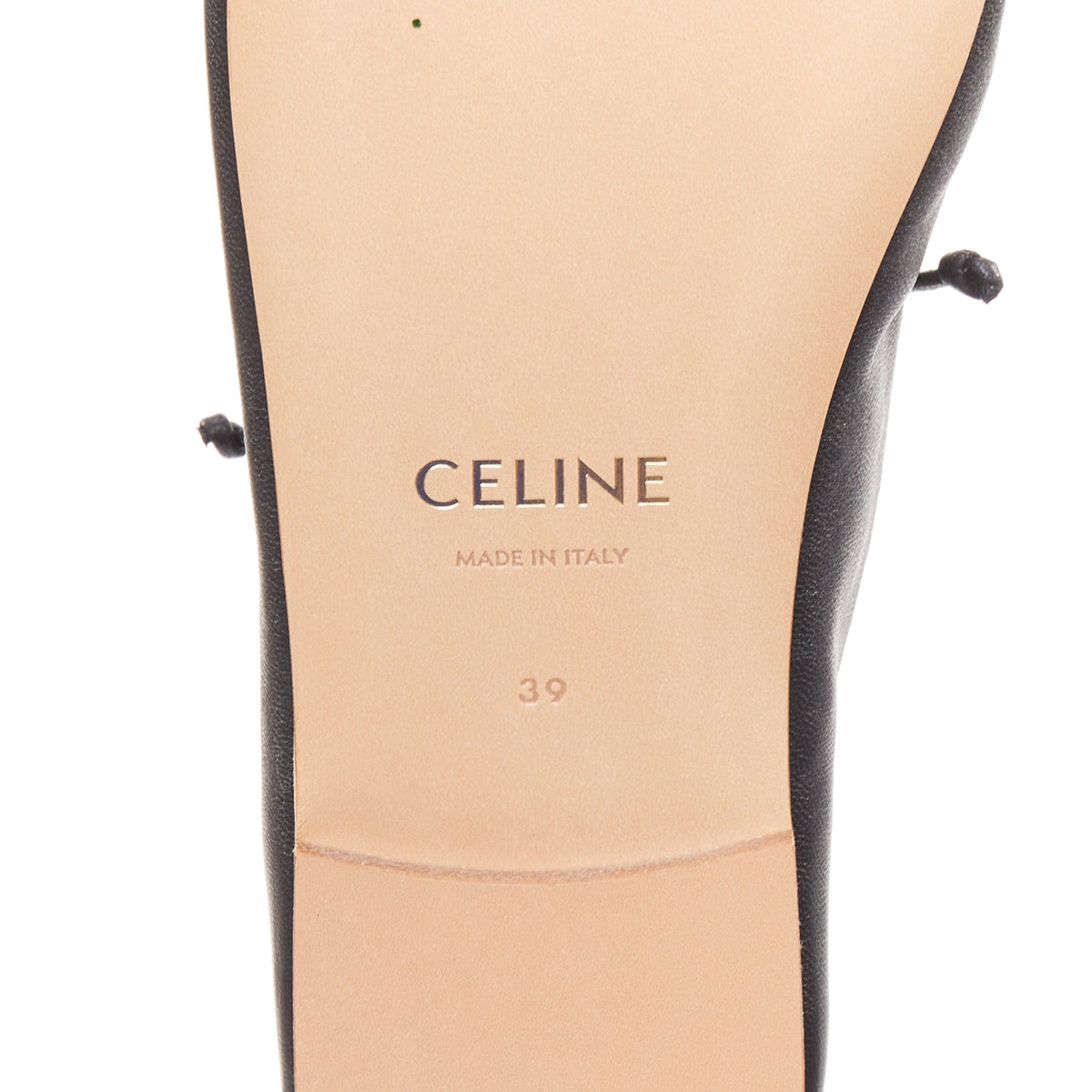 Women's Celine Lise Triomphe Richelieu leather flat oxfords