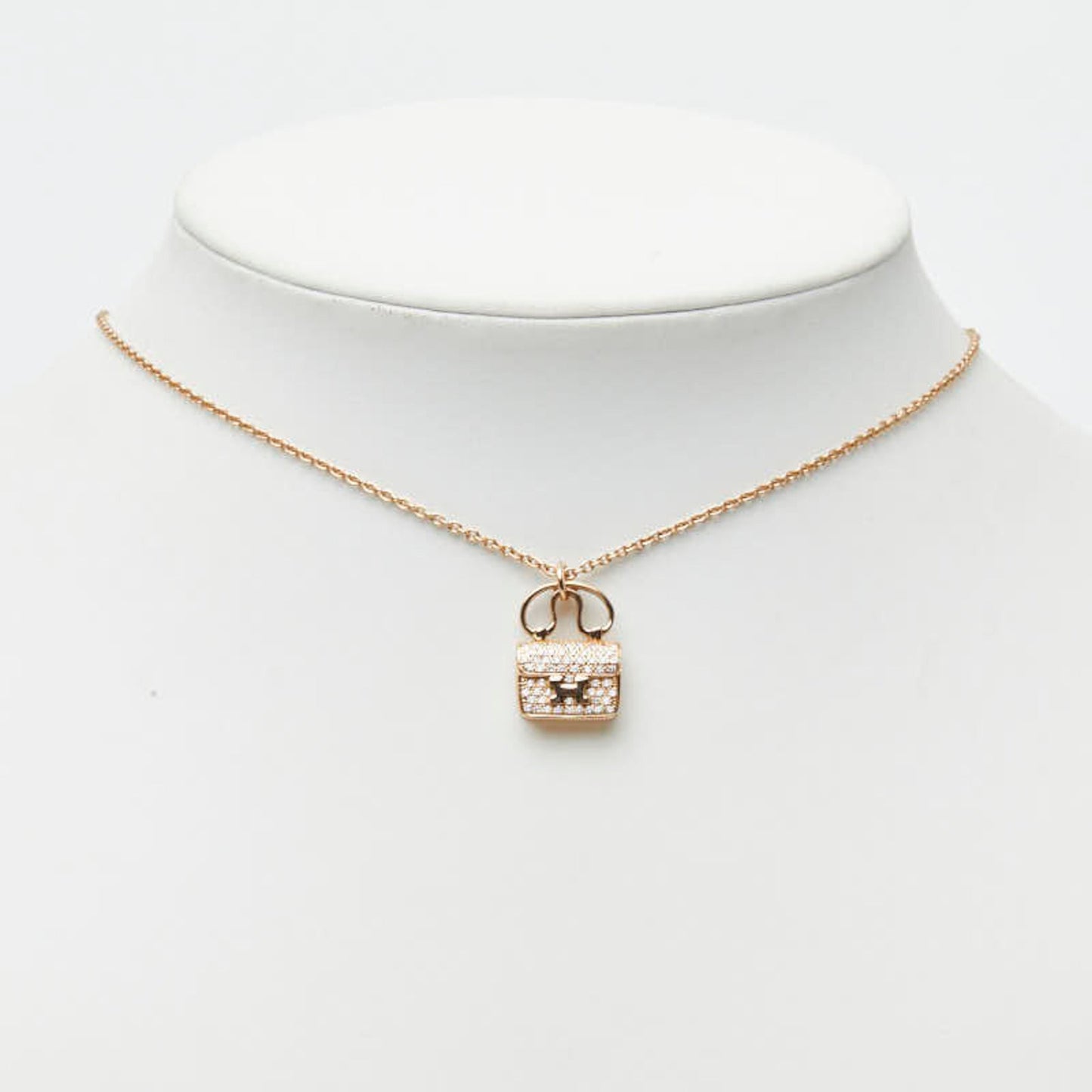 Amulette Constance Pendant Necklace 18K Rose Gold with Diamond