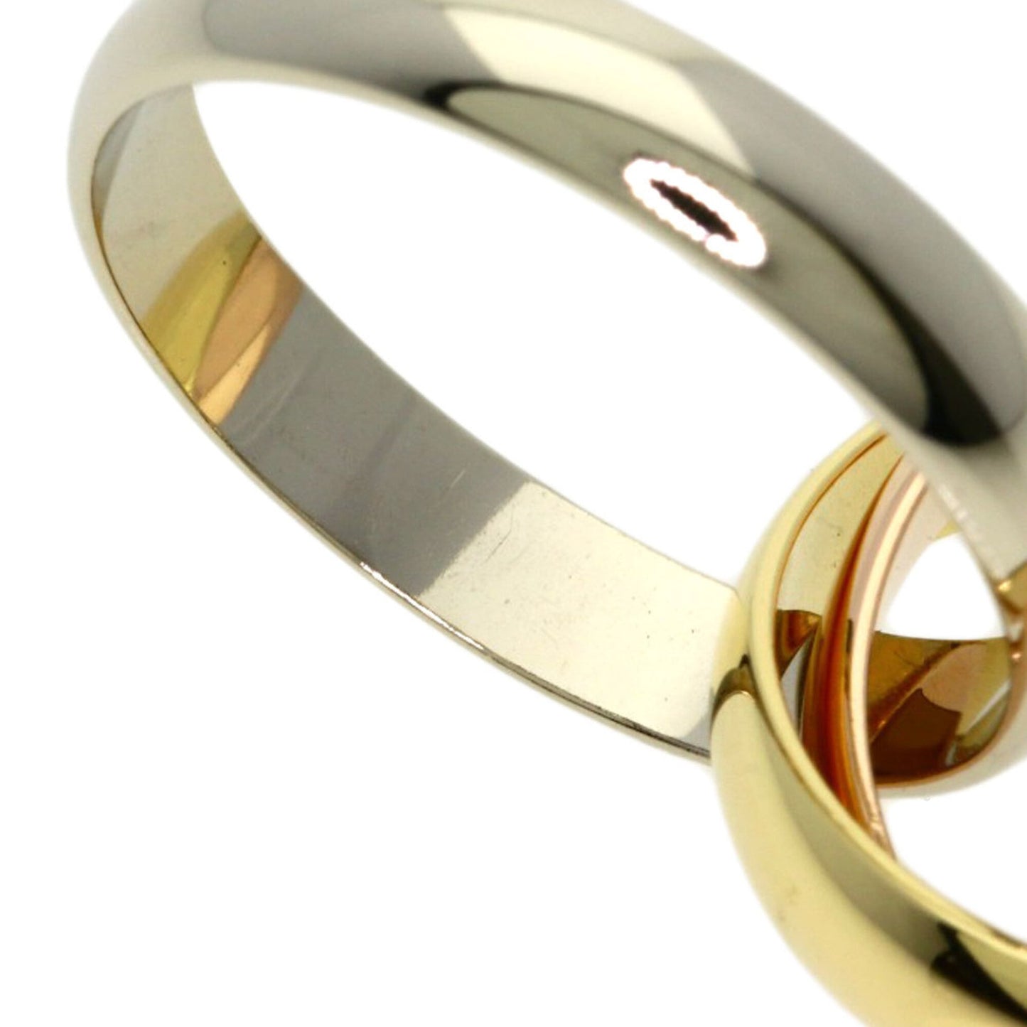 Trinity Ring 18K Yellow Gold and 18K White Gold