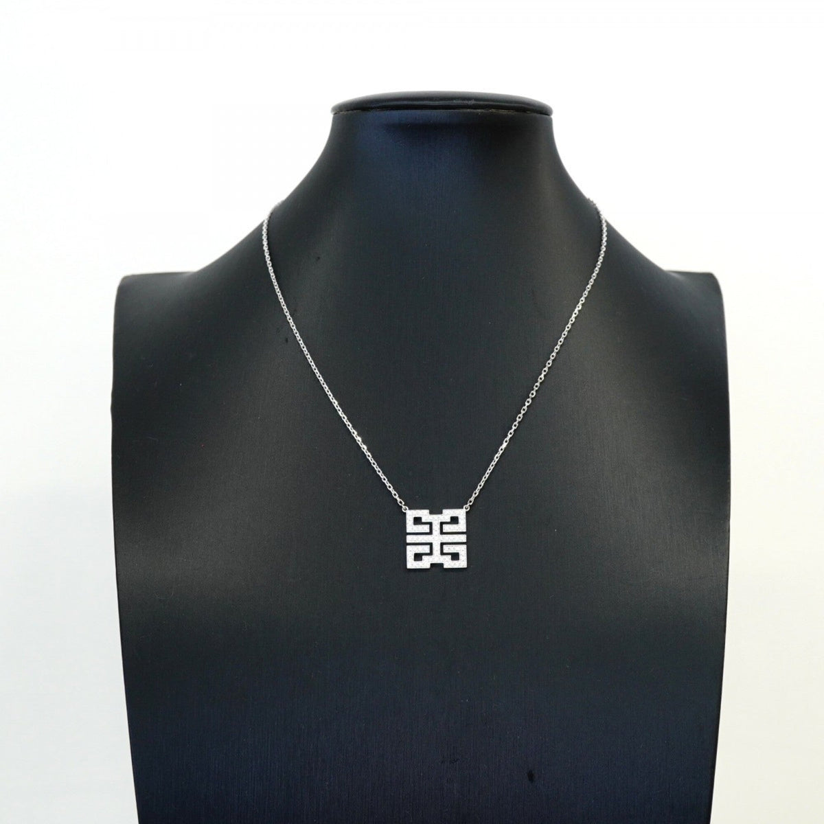 Pendant Necklace 18K White Gold with Diamond