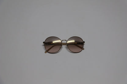 Burberry 3094 Gradient Round Sunglasses in Brown Metal