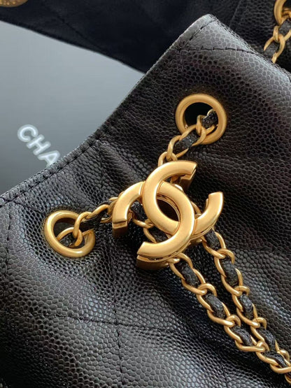 26 Small Handbag Grained Calfskin & Gold-Tone Metal Bag