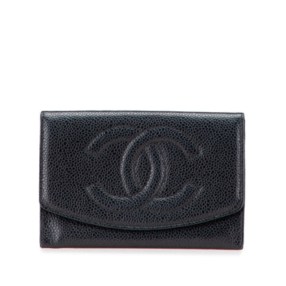 Timeless CC Flap Wallet Caviar Small