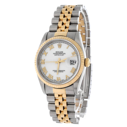 Oyster Perpetual Datejust Automatic Watch Stainless Steel and Yellow Gold 36
