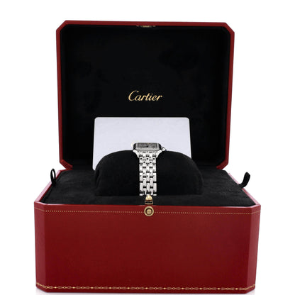 Panthere de Cartier Quartz Watch Stainless Steel with Diamond Bezel 22