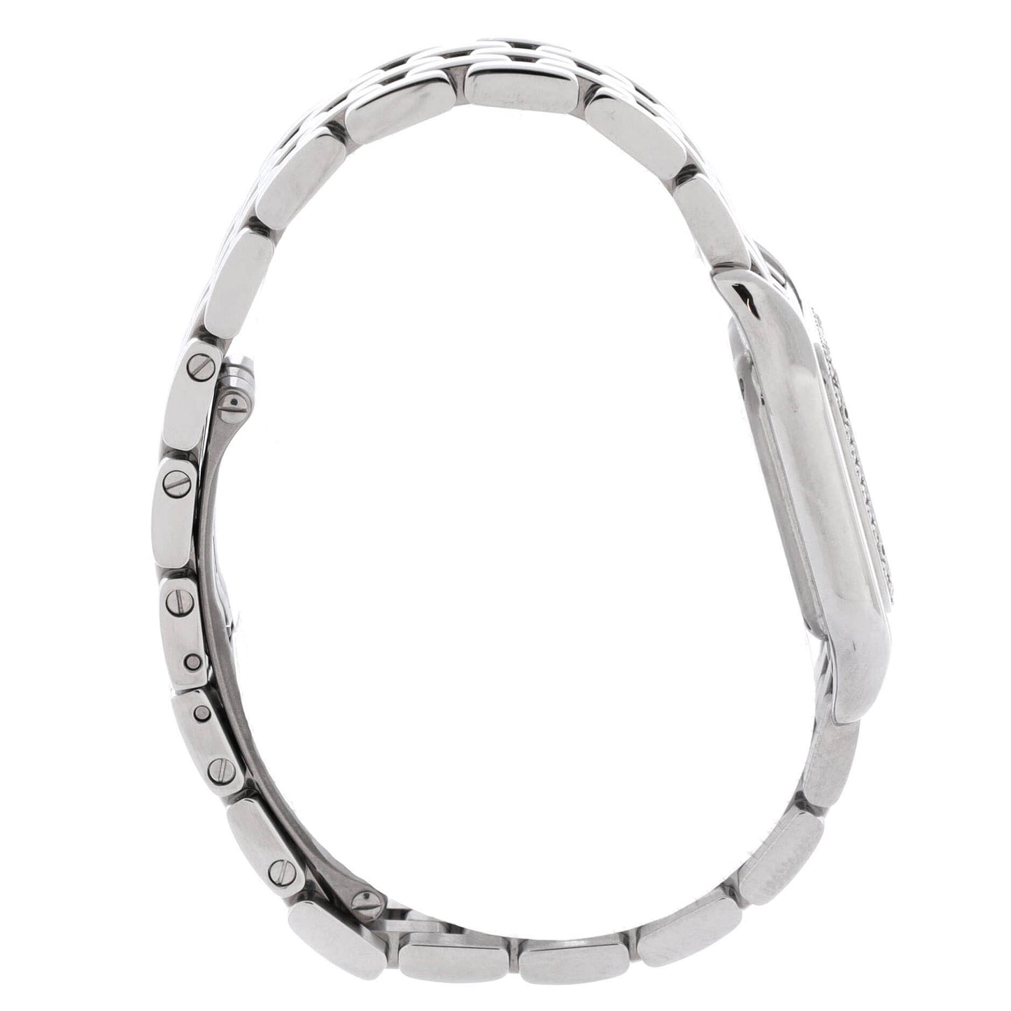Panthere de Cartier Quartz Watch Stainless Steel with Diamond Bezel 22