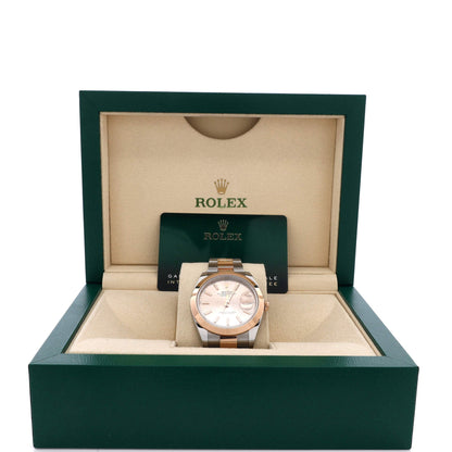Oyster Perpetual Datejust Automatic Watch Stainless Steel and Rose Gold 41