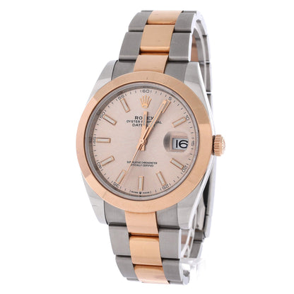 Oyster Perpetual Datejust Automatic Watch Stainless Steel and Rose Gold 41