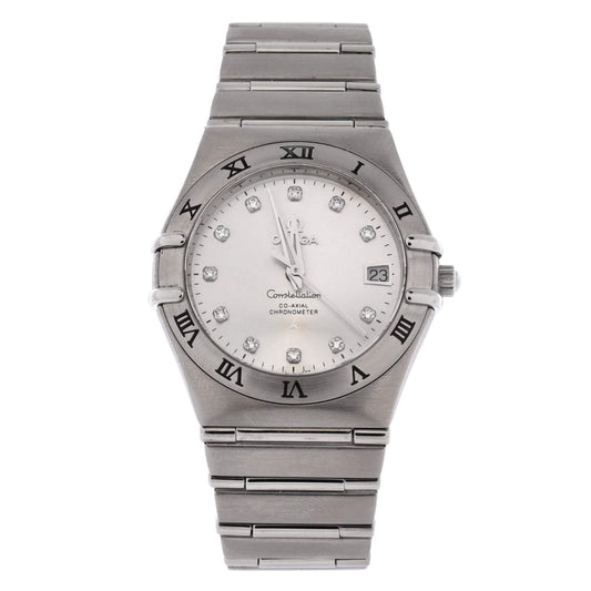 Constellation Co-Axial Chronometer Automatic Watch Stainless Steel with Diamond Markers 35