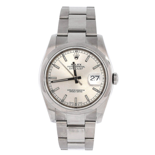 Oyster Perpetual Datejust Automatic Watch Stainless Steel 36