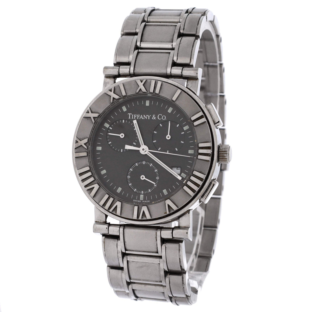 Atlas Date Chronograph Quartz Watch Stainless Steel 35