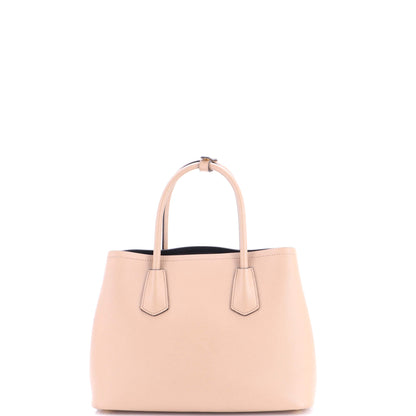 Cuir Double Tote Saffiano Leather Small