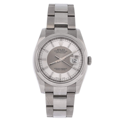 Oyster Perpetual Datejust Automatic Watch Stainless Steel 36