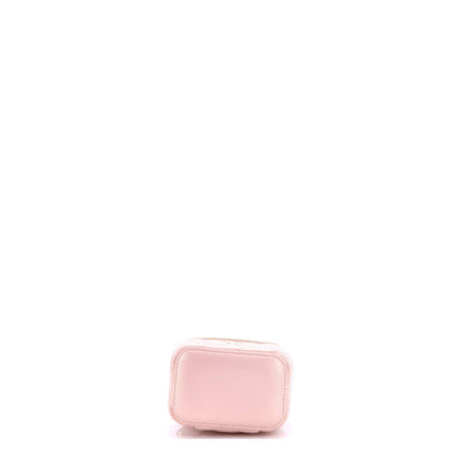 Classic Pearl Vanity Case with Chain Quilted Iridescent Caviar Mini