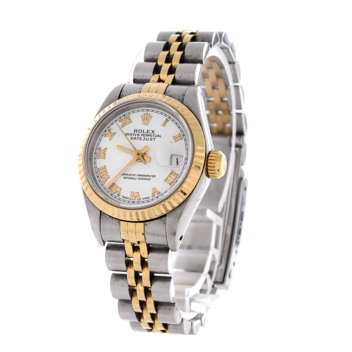 Oyster Perpetual Datejust Automatic Watch Stainless Steel and Yellow Gold 26