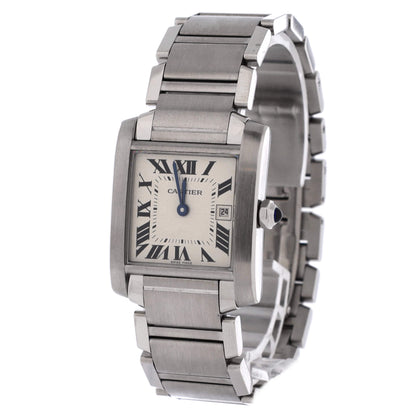 Tank Francaise Quartz Watch Stainless Steel 25