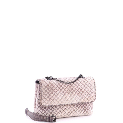 Olimpia Crossbody Bag Intrecciato Velvet Baby