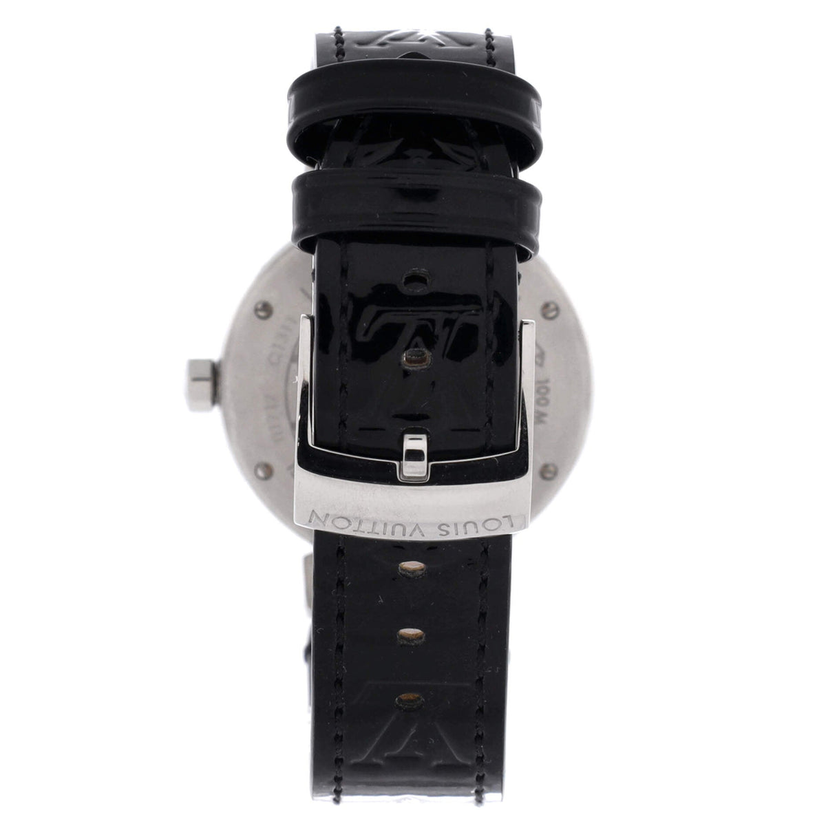 Tambour Quartz Watch Stainless Steel and Monogram Vernis 34