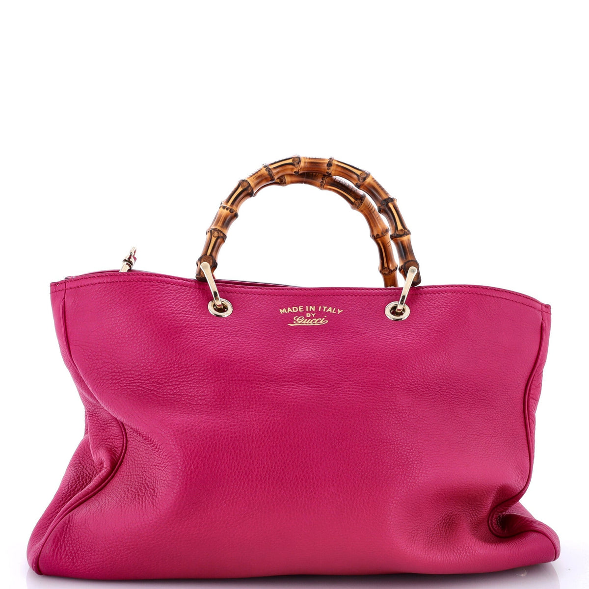 Bamboo Shopper Tote Leather Large