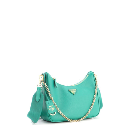 Re-Edition 2005 Shoulder Bag Saffiano Leather Small