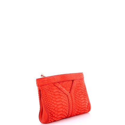 Y Zip Clutch Python