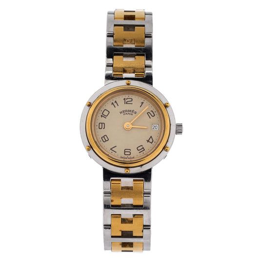 Clipper Quartz Watch Stainless Steel with Plated Metal 24