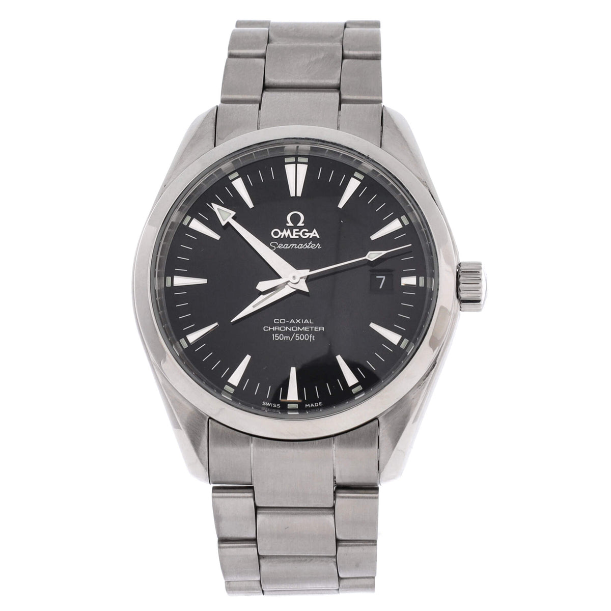 Seamaster Aqua Terra 150M Co-Axial Chronometer Automatic Watch Stainless Steel 39