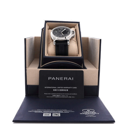 Luminor Base Logo Manual Watch Stainless Steel and Rubber 44