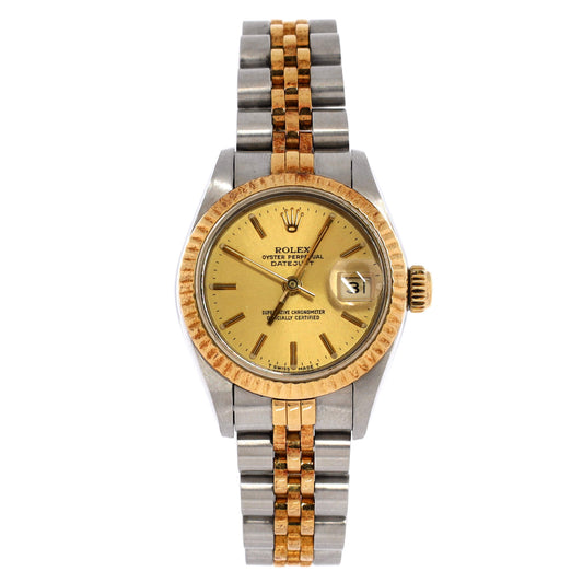 Oyster Perpetual Datejust Automatic Watch Stainless Steel and Yellow Gold 26