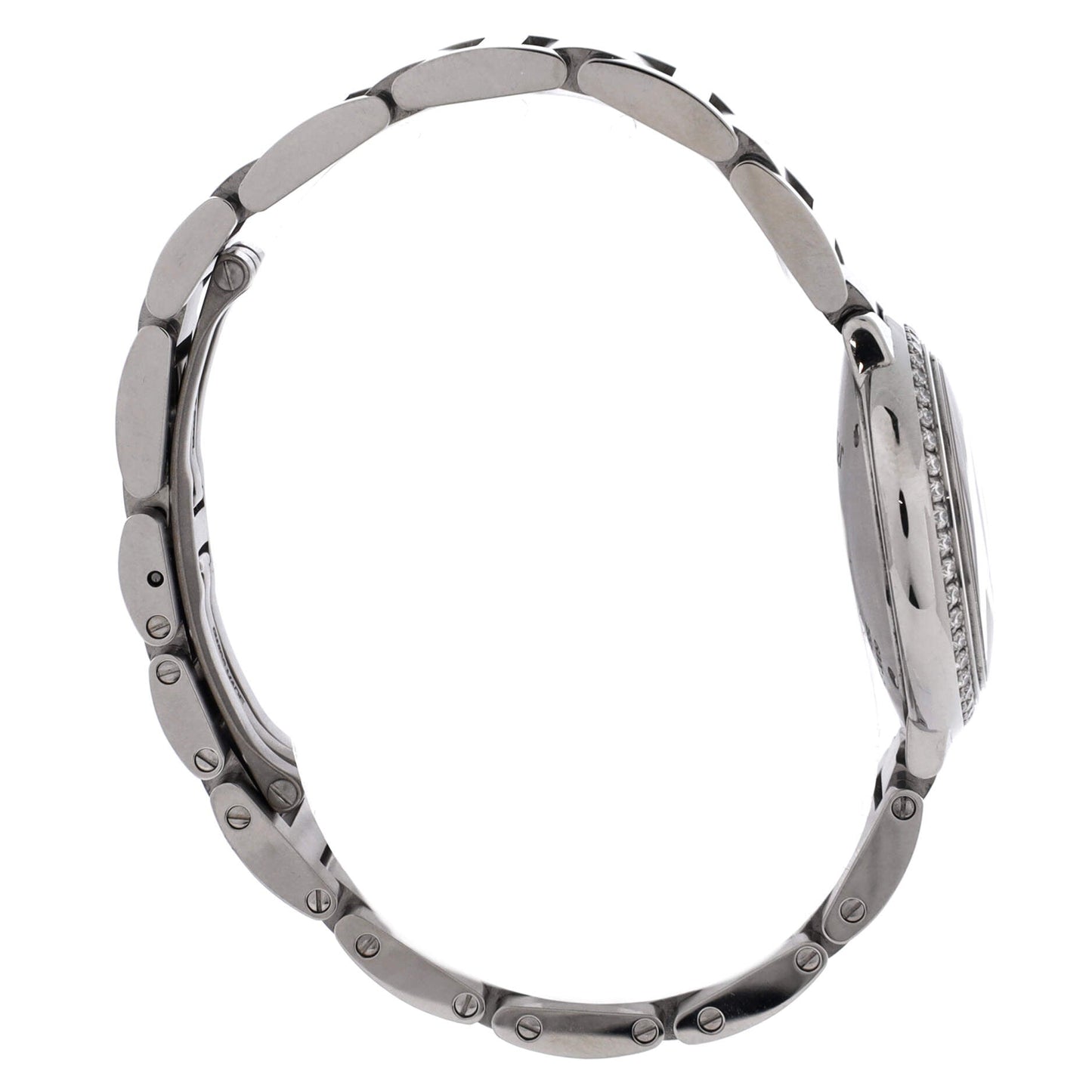 Ballon Bleu de Cartier Quartz Watch Stainless Steel with Diamond Bezel 28
