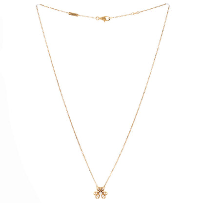 Frivole Pendant Necklace 18K Yellow Gold with Pave Diamonds Mini