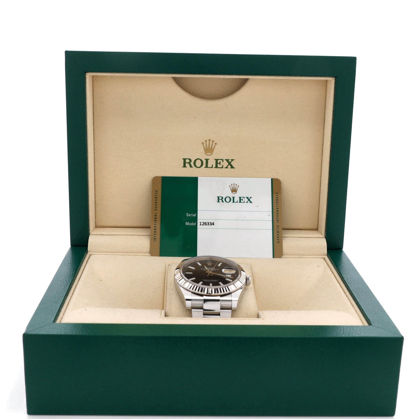 Oyster Perpetual Datejust Automatic Watch Stainless Steel and White Gold 41