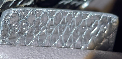 Lady Dior Chain Bag Metallic Snakeskin Mini