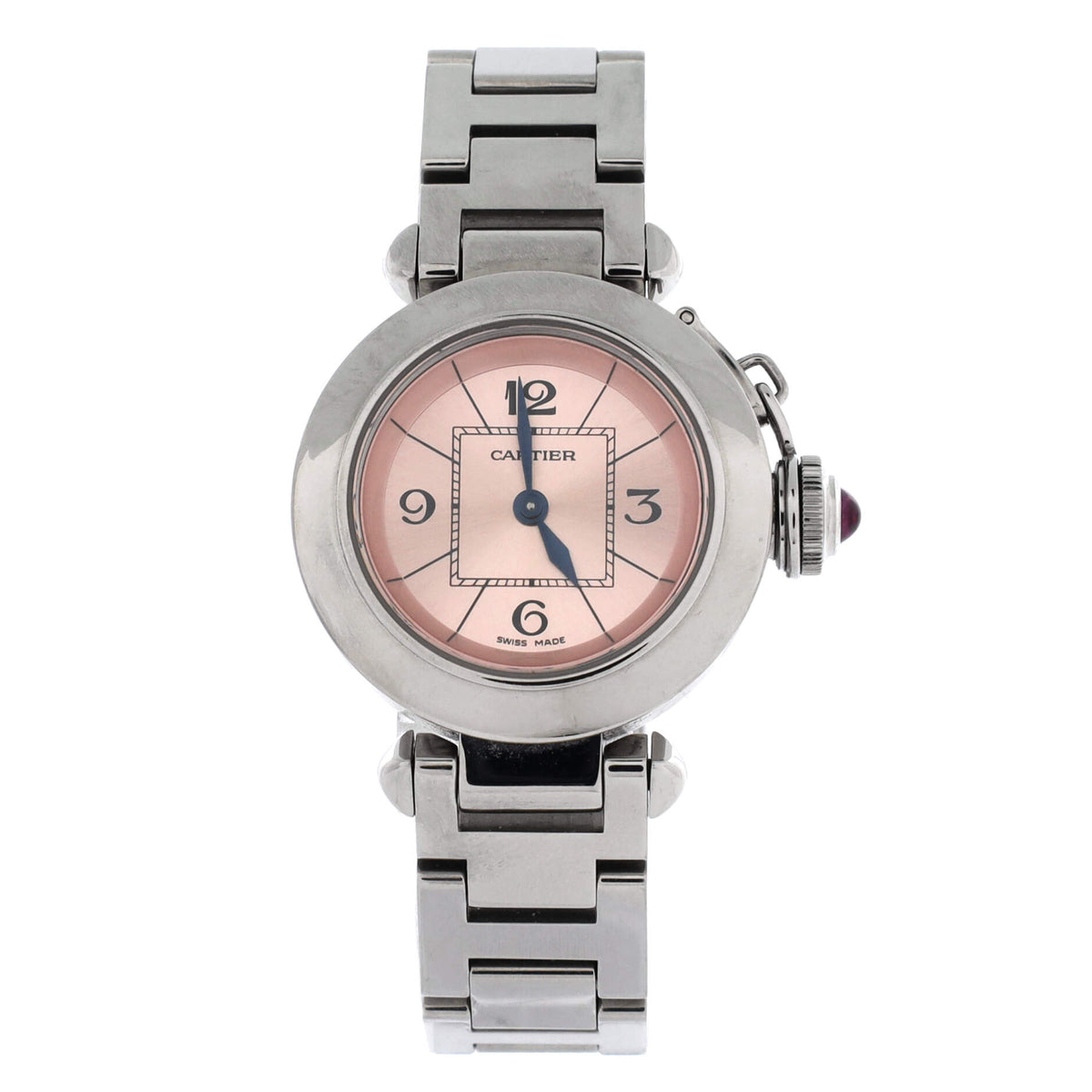 Pasha de Cartier Quartz Watch Stainless Steel 27