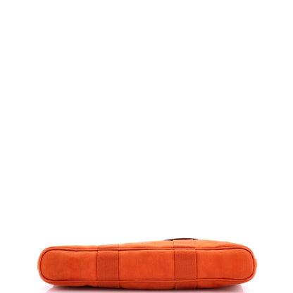 Valparaiso East West Bag Toile and Leather PM