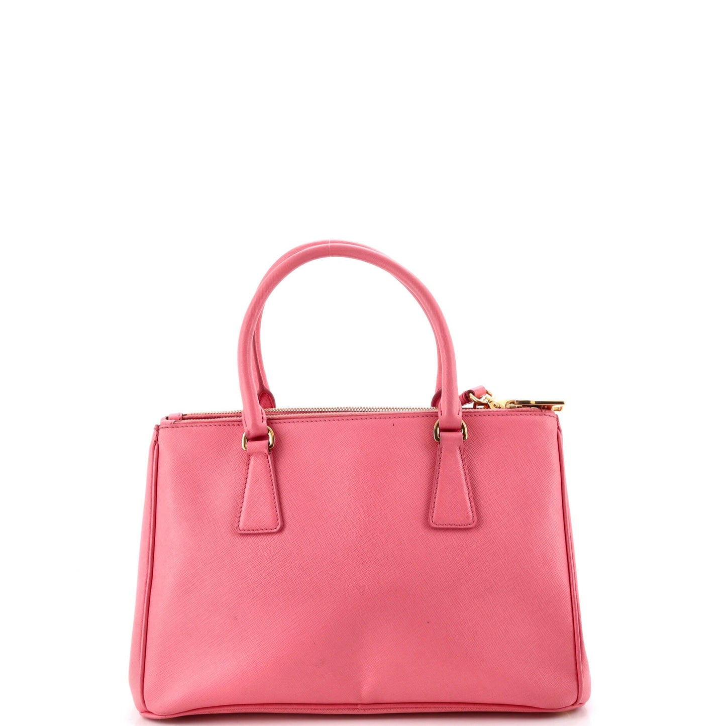 Double Zip Lux Tote Saffiano Leather Small