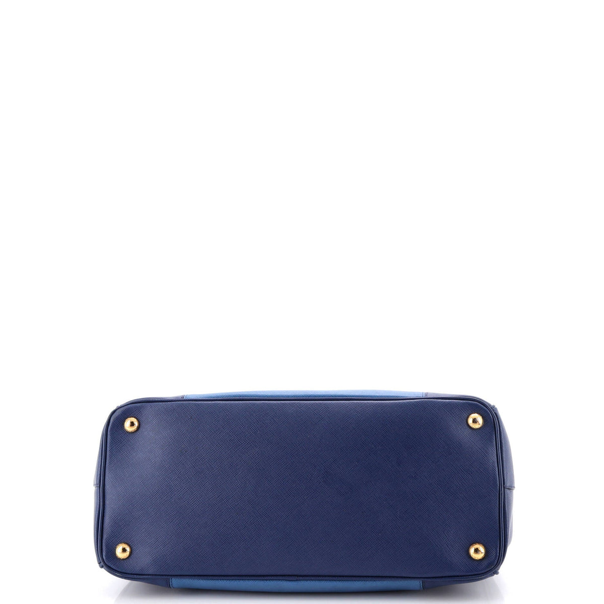 Bicolor Double Zip Lux Tote Saffiano Leather Medium
