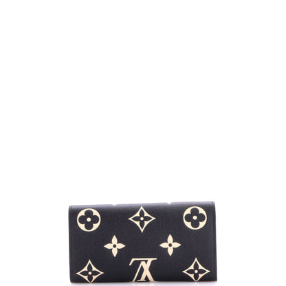 Sarah Wallet NM Bicolor Monogram Empreinte Giant