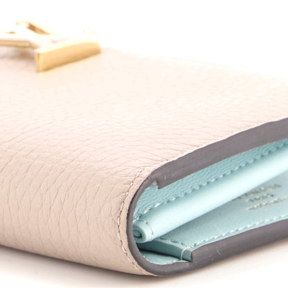 Capucines Vertical Wallet Leather