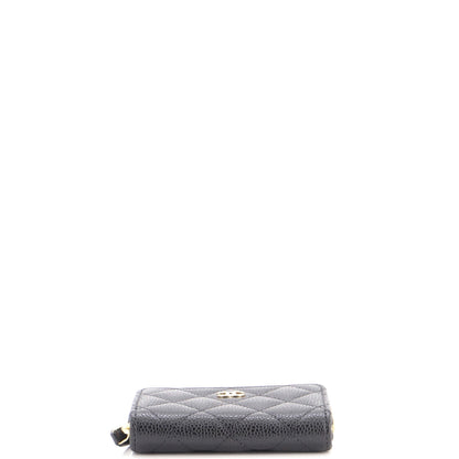 CC Zip Coin Purse Quilted Caviar Small
