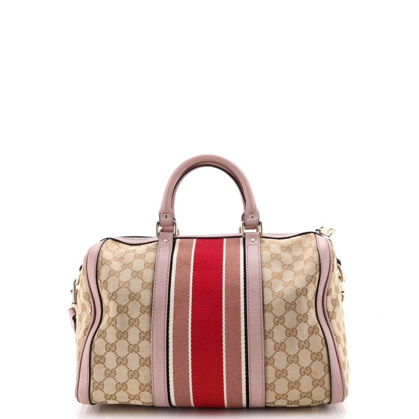 Vintage Web Boston Bag GG Canvas Medium