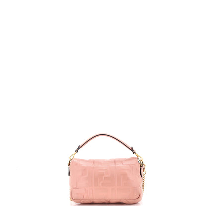 Baguette NM Bag Zucca Embossed Leather Mini