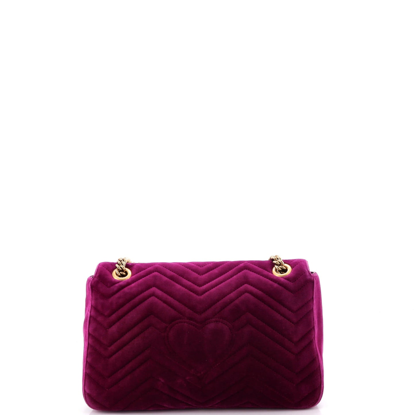 GG Marmont Flap Bag Embroidered Matelasse Velvet Medium